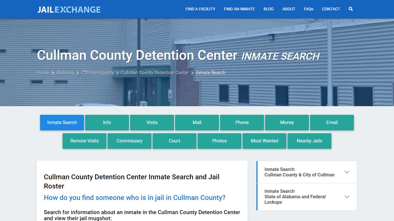 Cullman County Detention Center Inmate Search - Jail Exchange